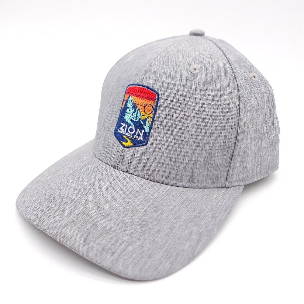 Zion National Park Utah‎ Snapback Hat Baseball Cap Gray Adjustable Embroidered
